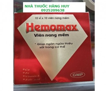 Bổ máu Hemomax 10 vỉ x 10 viên