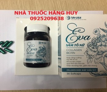 Eva SÂM TỐ NỮ- OBI lọ 30 viên ( mẫu mới Xanh Ngọc )