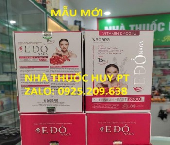 E ĐỎ NAGA 30 Viên - Nhà Thuốc Hằng Huy